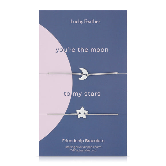 Lucky Feather Friendship Bracelet - Moon To Stars