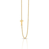 Lucky Feather Celebrate You Initial Necklace - T
