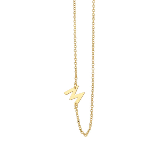 Lucky Feather Celebrate You Initial Necklace - M