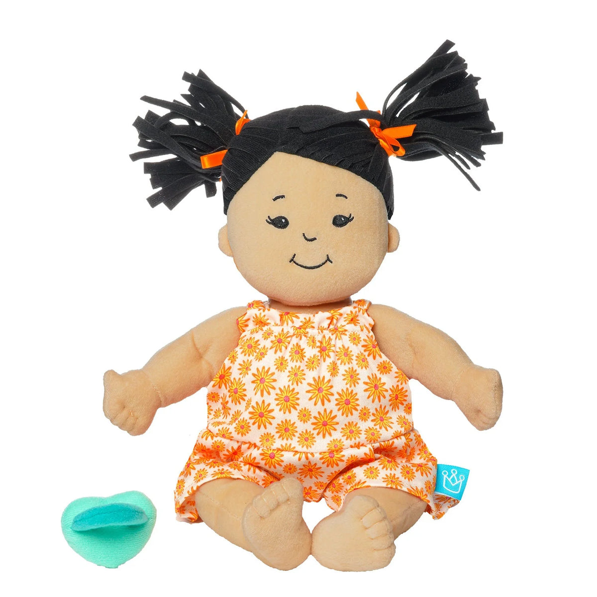 Manhattan Toy Baby Stella Peach Doll Black Hair New Box Growing Tree Toys