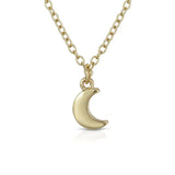 Lucky Feather You Are My Person Moon Necklace