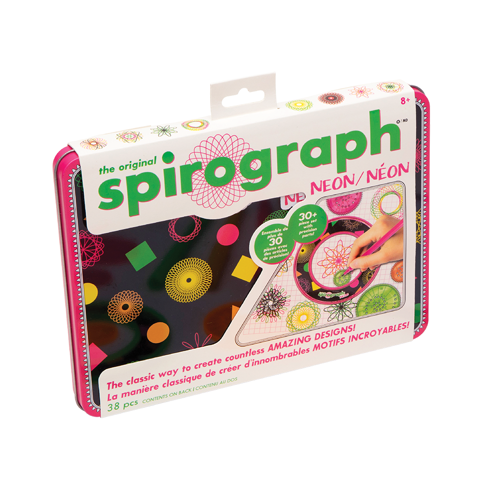 Spirograph Travel Tin Neon Growing Tree Toys