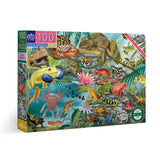 eeBoo 100 Piece Puzzle Love of Amphibians
