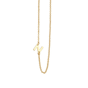 Lucky Feather Celebrate You Initial Necklace - N