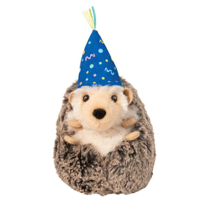 Douglas Spunky Hedgehog Small with Party Hat 5"