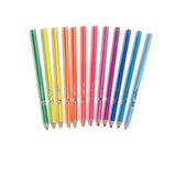 eeBoo Fluorscent Color Pencils 12 Hearts & Birds