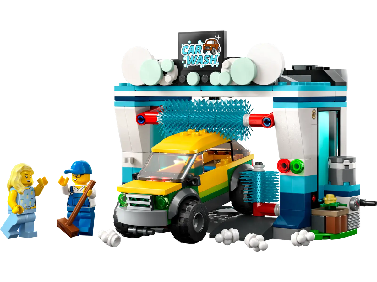 Lego car online wash gas station
