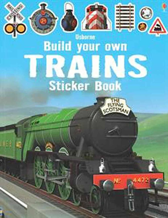 Usborne Build Your Own Trains Sticker Book