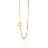Lucky Feather Celebrate You Initial Necklace - G