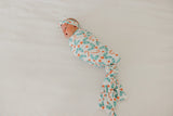 Copper Pearl: Knit Swaddle Blanket - Holly