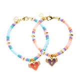 Djeco You & Me Jewelry Kit: Heart Heishi Beads & Jewelry