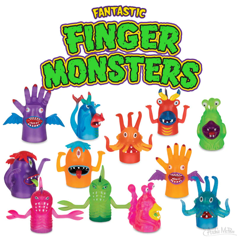 1 2 3 4 monsters Archie McPhee® Finger Puppet: Fantastic Monster (includes 1)s – Growing  Tree Toys