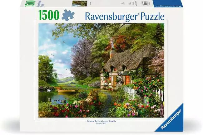 Ravensburger Puzzle 1500 Piece Country Cottage – Growing Tree Toys display picture 1