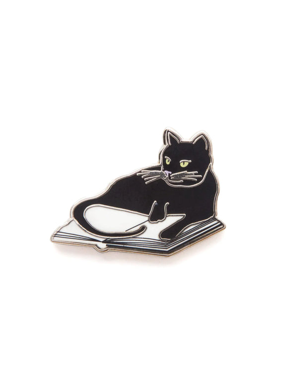 Out of Print Enamel Pin: Bookstore Cats