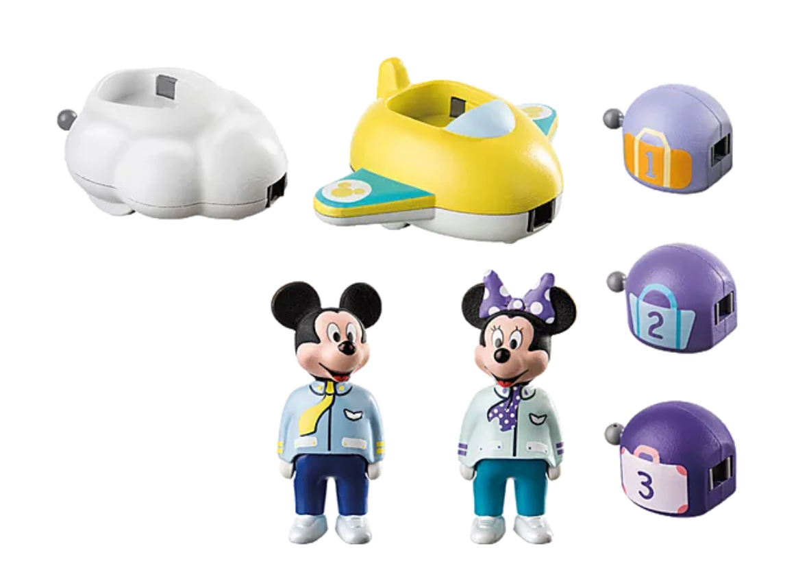 71320 - Playmobil 1.2.3 - Train des nuages de Mickey et Minnie Playmobil :  King Jouet, Activités d'éveil Playmobil - Jeux d'éveil
