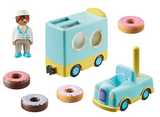 Playmobil 1.2.3 Doughnut Truck with Stacking and Sorting Feature 71325