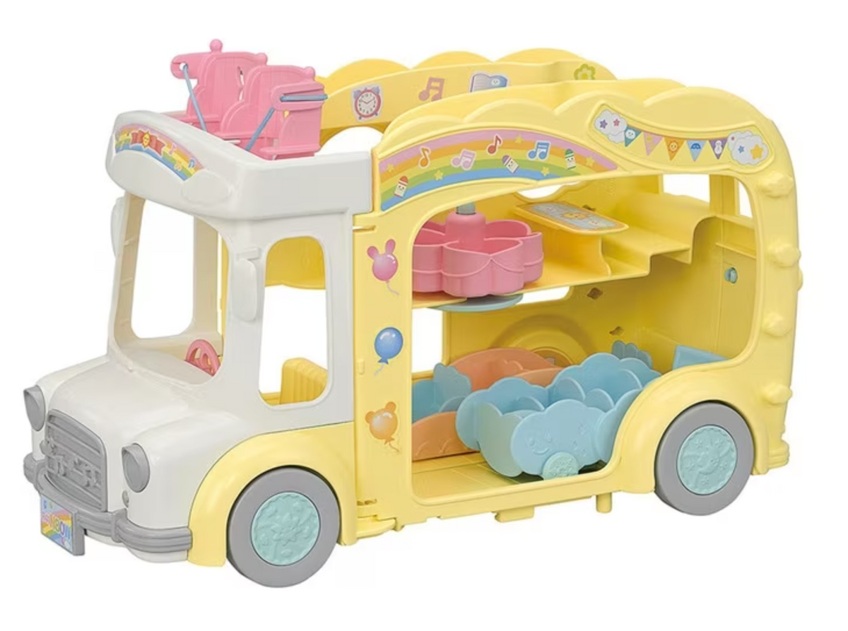 Calico Critters Rainbow Fun Nursery Bus Growing Tree Toys