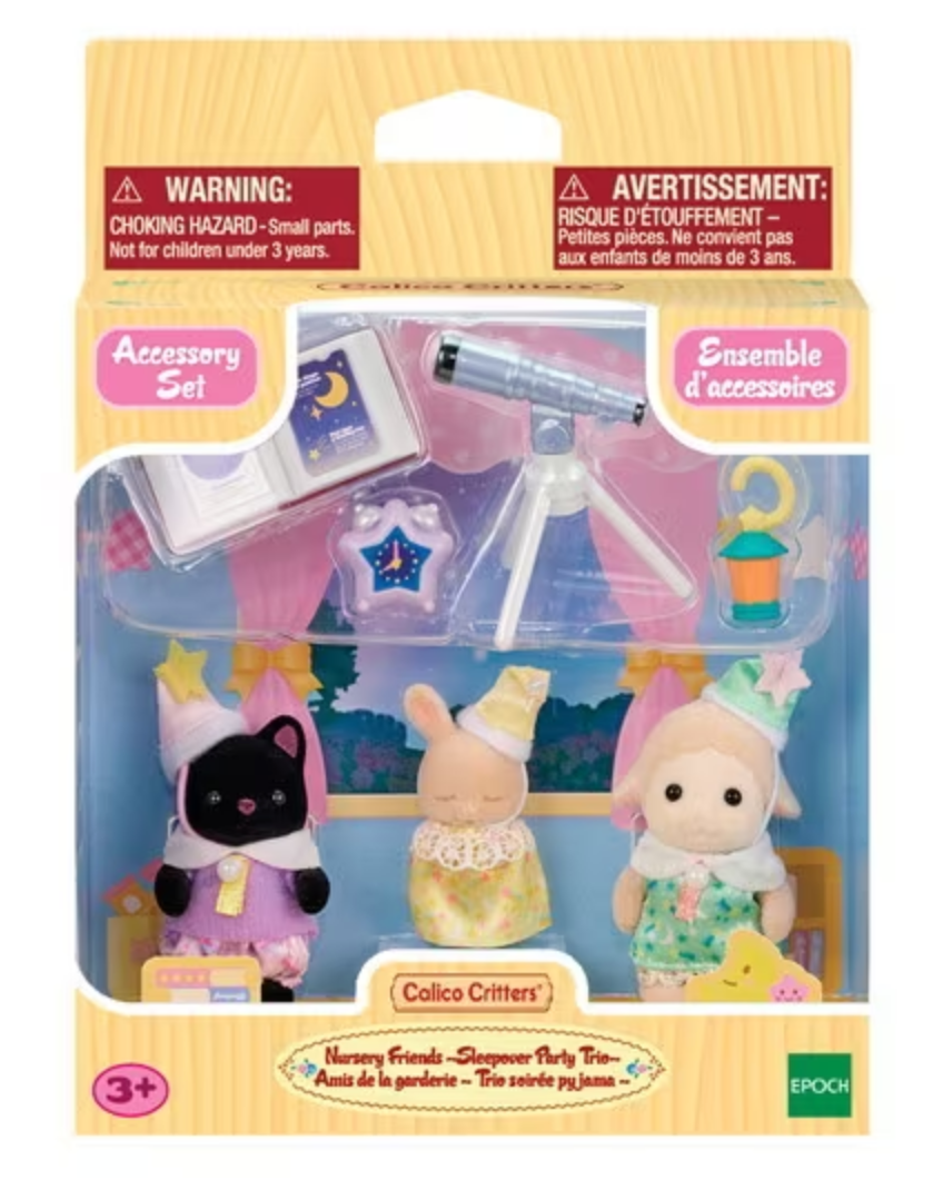Calico Critters Nursery Friends: Sleepover Party Trio – Growing