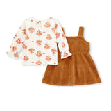 Burt's Bees Organic Baby Raised Rib Dress & Sunny Floral Tee Set