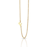 Lucky Feather Celebrate You Initial Necklace - F