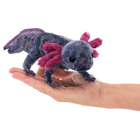Folkmanis® Finger Puppet: Black Axolotl