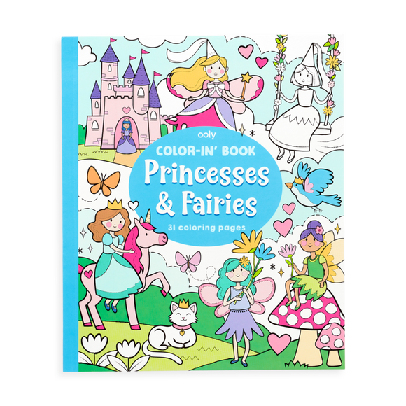 Ooly Color-In' Book - Princess & Fairies