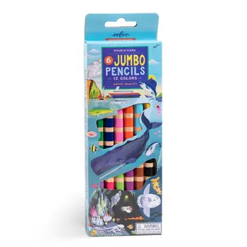 eeBoo Under the Sea Jumbo Double-Sided Colored Pencils