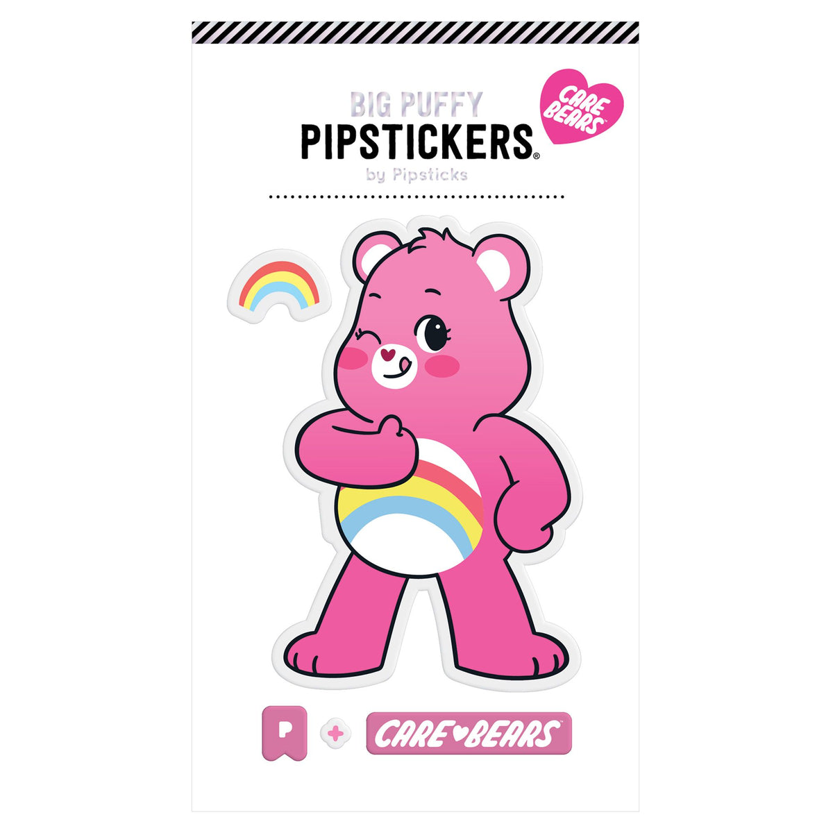 Pipsticks® Big Puffy Sticker: Care Bears - Cheer Bear – Growing Tree Toys