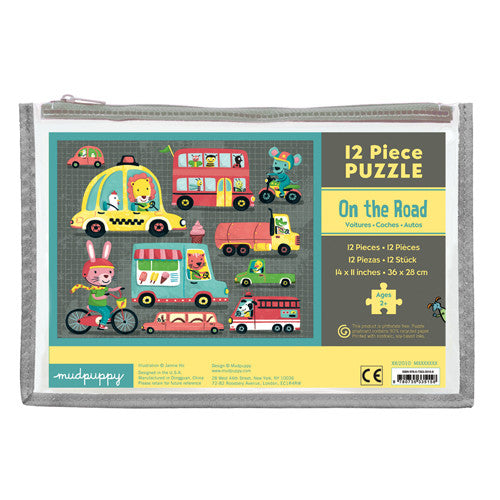Mudpuppy Pouch Puzzle - On The Road