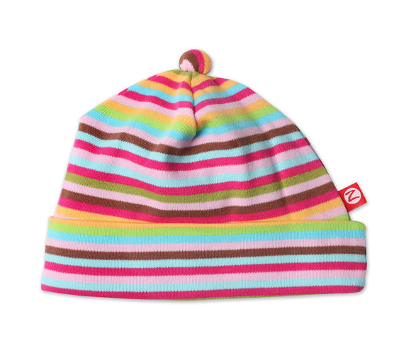 Zutano Newborn Hat Super Stripe