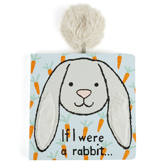 Jellycat Board Book If I Were A Rabbit Grey - Discontinued
