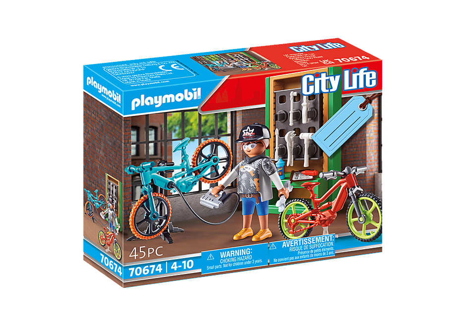 Playmobil City Life: Bike Workshop Gift Set – Growing Tree Toys