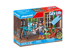 Playmobil City Life: Bike Workshop Gift Set