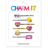 Charm It Bobby Pin Party Set Emoji