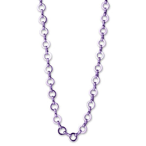 Charm It Necklace Purple Chain