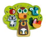 Djeco Oski Embroidered Felt and Wooden Puzzle