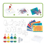 Djeco Colorful Parade Painting with Marbles Set