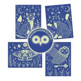 Djeco Glow-in-the-Dark Scratch Card Activity Set: At Night
