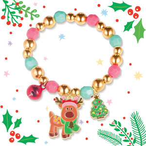 Girl Nation Jingle Bell Christmas Charming Whimsy Bracelet