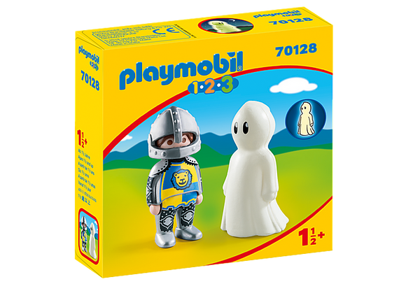 Playmobil 1.2.3 Knight with Ghost (retired)