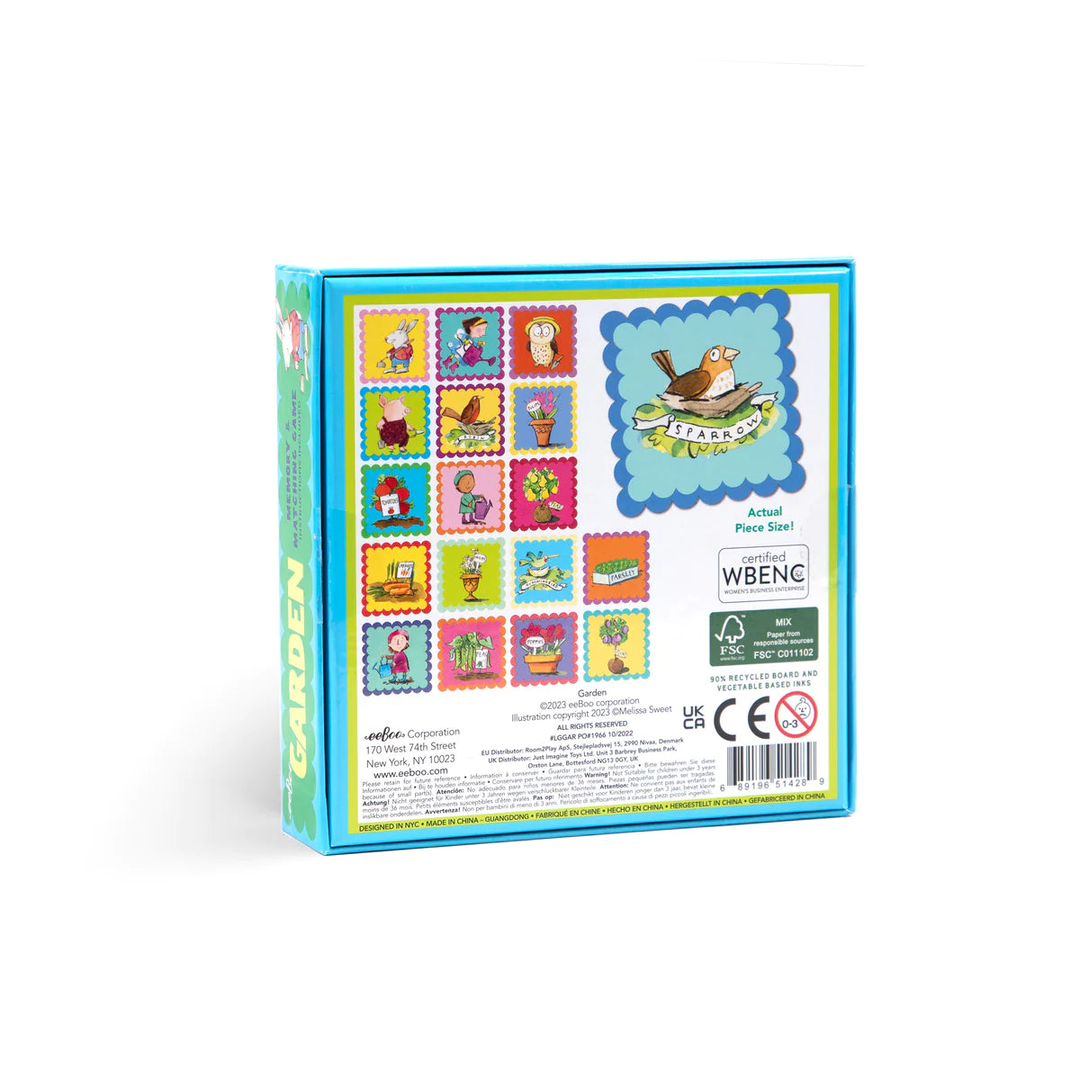 eeBoo Memory & Matching Game: Garden – Growing Tree Toys