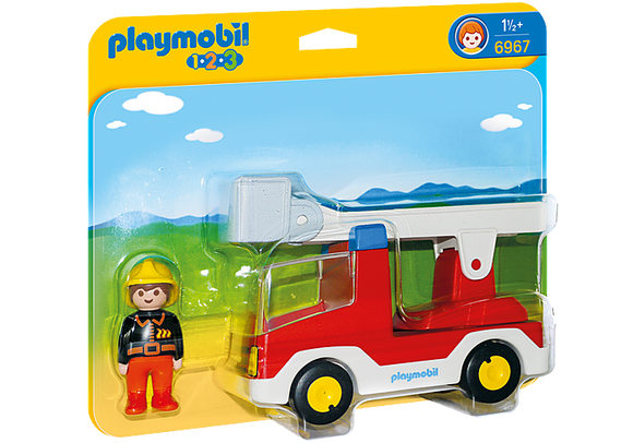 Playmobil 1.2.3 Ladder Unit Fire Truck