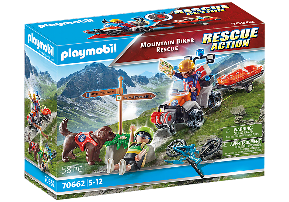 Playmobil City Action: Mountain Biker Rescue – Growing Tree Toys