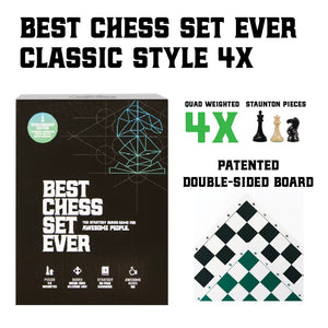 Best Chess Set Ever XL - Quadruple Weight 4X