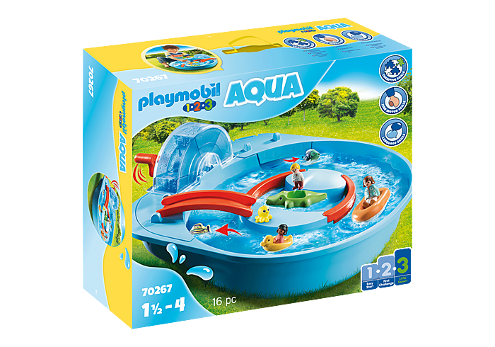 Playmobil 1.2.3 Aqua: Splish Splash Water Park – Growing Tree Toys