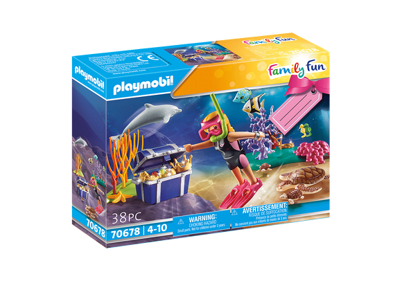 Playmobil Family Fun: Treasure Diver Gift Set