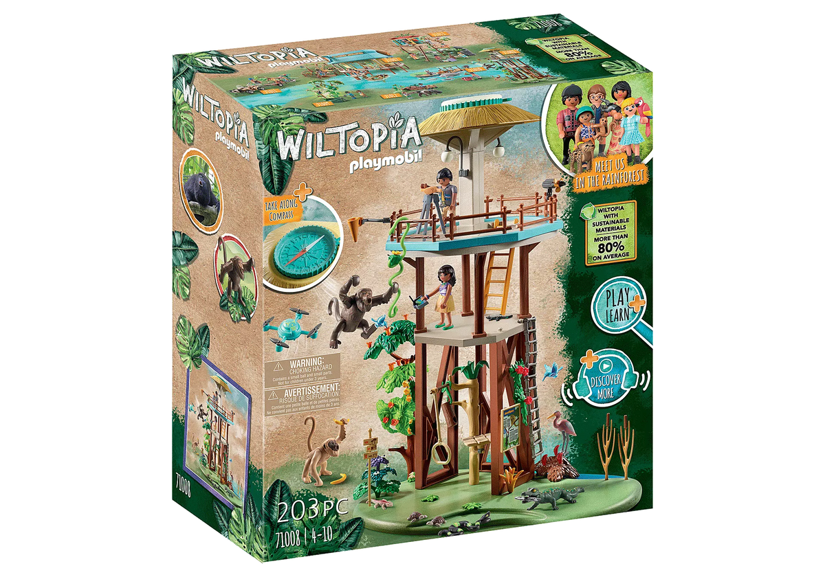 enke Prisnedsættelse mundstykke Playmobil Wiltopia - Research Tower with Compass 71008 – Growing Tree Toys