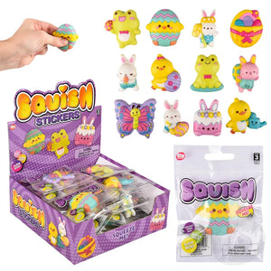 The Toy Network Easter Squish Sticker 2" Assortment