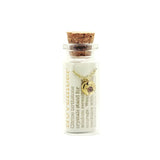 Lucky Feather Birthstone Bottle Necklace: November