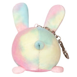 Squishable® Micro Keychain: Tie Dye Bunny 3"